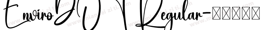 EnviroDOT Regular字体转换